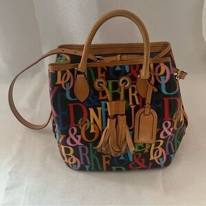 Dooney & Bourke Multicolor Lettered Shoulder Bag